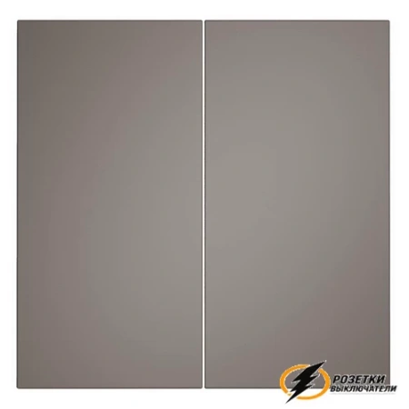 Накладка выключателя двухклавишного Voltum S70 капучино VLS000313