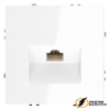Розетка компьютерная rj45 rj45 cat 6 Voltum S70 белая глянцевая VLS060100
