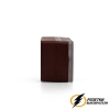 Розетка накладная двойная с прозрачной крышкой ip54 16а 250в AtlasDesign Profi коричневая