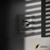 Розетка с USB зарядкой 2 порта, А+C 3,2 mA Voltum S70 титан VLS040505