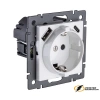 Розетка с USB зарядкой 2 порта А+C 2400mA Kollinger Aspekt белая