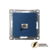 Компьютерная розетка rj45 UTP/FTP cat 5e AtlasDesign аквамарин