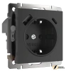 Розетка с USB зарядкой 2 порта А+C 3,0 mA Werkel черная матовая