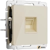 Розетка компьютерная rj45 cat 5e Werkel айвори акрил