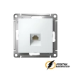 Компьютерная розетка rj45 UTP/FTP cat 5e AtlasDesign белая