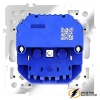Розетка с USB зарядкой 2 порта, А+C 3,2 mA Voltum S70 белая глянцевая VLS040500