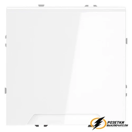 Розетка с крышкой ip40 16а 250в Voltum S70 белая глянцевая VLS040300