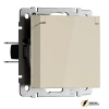 Розетка с крышкой ip40 16а 250в Werkel слоновая кость