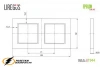 Рамка пластиковая 2 местная Liregus Epsilon Slim антрацит
