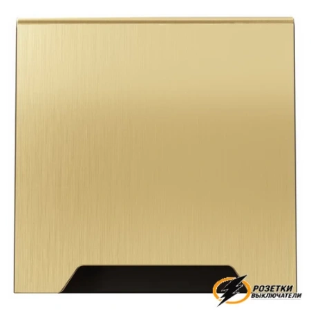Накладка розетки с крышкой IP40 Voltum S70 Metal латунь VLSM000808