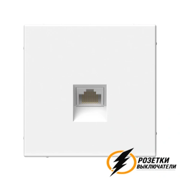 Компьютерная розетка rj45 UTP cat 6 ArtGallery белая