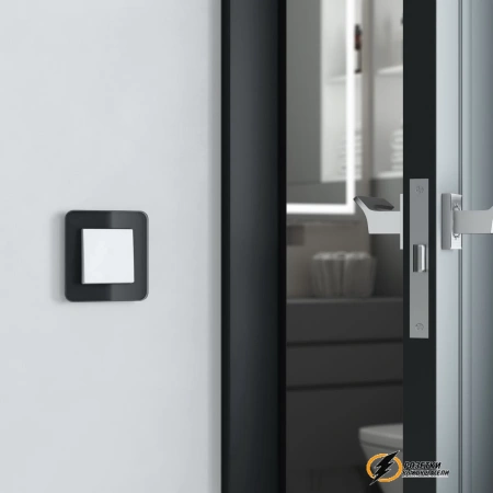 Рамка стеклянная 1 местная Werkel Elite черный