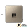 Компьютерная розетка rj45 UTP cat 6 ArtGallery шампань