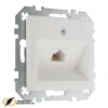 Розетка компьютерная rj45 cat 6 Liregus Epsilon-Retro белая матовая