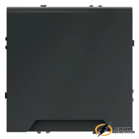 Розетка с крышкой ip40 16а 250в Voltum S70 графит VLS040306