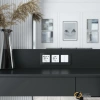 Рамка стеклянная 3 местная Werkel Elite черный