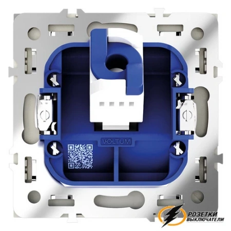 Розетка компьютерная rj45 rj45 cat 6 Voltum S70 сталь VLS060104