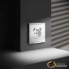 Розетка с USB зарядкой 2 порта, А 3,2 mA Voltum S70 белая глянцевая VLS040400