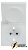 Розетка с крышкой ip44 16а 250в Rikett серебро