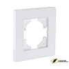 Рамка пластиковая 1 местная Kollinger Eleganz Acryl белая