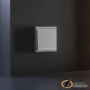 Накладка выключателя одноклавишного с подсветкой Voltum S70 серая VLS000215