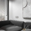 Рамка стеклянная 2 местная Werkel Senso дымчатый soft-touch
