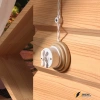Выключатель накладной двухклавишный керамический Werkel Retro белый