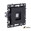Розетка компьютерная rj45 cat 6 Kollinger Asthetik черная матовая