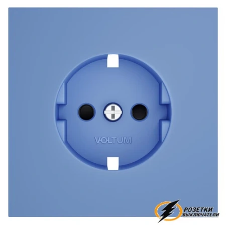 Накладка розетки со шторками Voltum S70 деним VLS000714