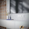 Розетка тв и интернет Voltum S70 белая матовая VLS060701