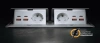 Модульная USB зарядкой 2 порта А+C 2,1 mA 45*22,5 Werkel белая