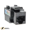 Розетка двойная HDMI + Internet rj45 cat 6 розетка Liregus Modern черная