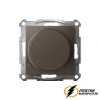 Диммер поворотно-нажимной 10-400Вт, LED 3-150Вт AtlasDesign мокко