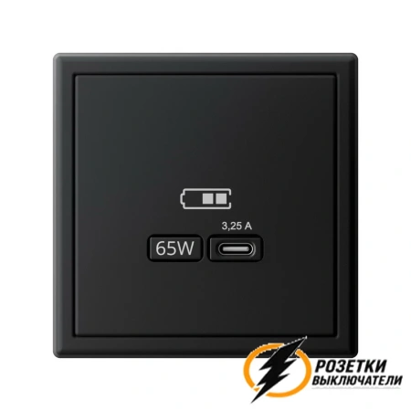 Зарядка USB 1 порта тип С 3250 mA ArtGallery карбон