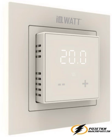 IQ Watt терморегулятор электронный бежевый