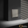 Перекрестный двухклавишный выключатель Voltum S70 шелк VLS020503