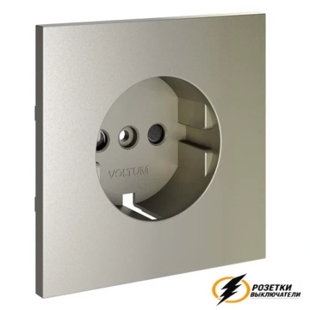 Накладка розетки со шторками Voltum S70 шелк VLS000703