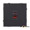 Зарядка USB 2 порта А+C 6000mA 65Вт Kollinger Eclipse черная