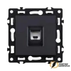 Розетка компьютерная rj45 cat 6 Brionilux G черная матовая