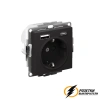 Розетка с USB зарядкой 2 порта А+C 3,0 mA AtlasDesign карбон