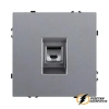 Розетка компьютерная rj45 cat 6 Brionilux Z серая матовая