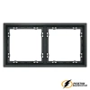 Рамка 2 местная Voltum S70 графит VLS100206
