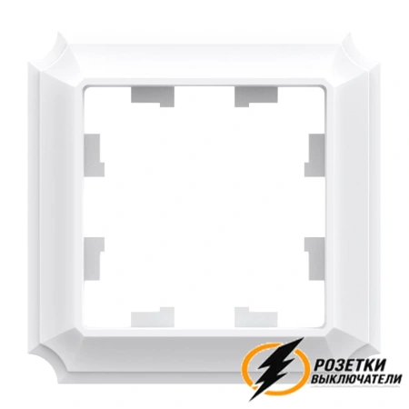 Рамка пластиковая 1 местная AtlasDesign Antique лотос