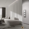 Рамка стеклянная 3 местная Werkel Senso дымчатый soft-touch