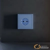 Накладка розетки с заземлением Voltum S70 деним VLS000614