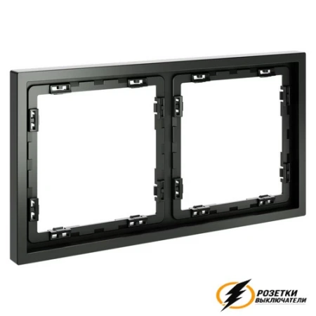 Рамка 2 местная Voltum S70 титан VLS100205