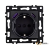 Розетка с USB зарядкой 2 порта А+C 2400mA Kollinger Asthetik черная матовая