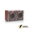 Розетка накладная двойная с прозрачной крышкой ip54 16а 250в AtlasDesign Profi террактовая