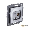 Розетка тв и интернет rj45 cat 5 Kollinger Aspekt серая