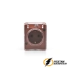 Розетка накладная с прозрачной крышкой ip54 16а 250в AtlasDesign Profi террактовая
